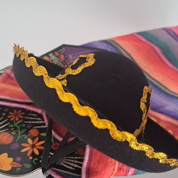 Halloween Pet costume hat with pancho size small - Picture 3 of 7